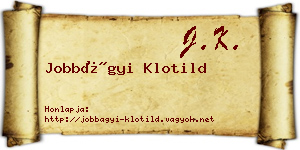 Jobbágyi Klotild névjegykártya